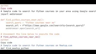 python course near me