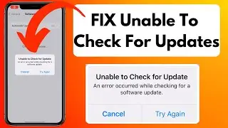 How To Fix Unable To Check For Update Error On iPhone  For iOS 18 (100% Working )