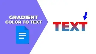 How to put gradient color to text in Google docs