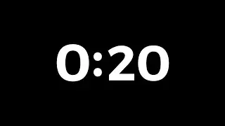 20 Seconds | Countdown Timer With Sound Effects 4K 🔥 ( No Copyright )