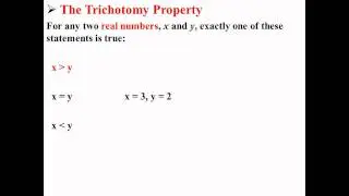 Trichotomy Property