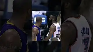 Young Harden trash talking with Legends 👀