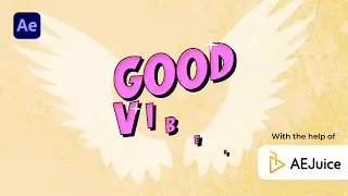 Good Vibes Typography animation in After Effects - After Effects Tutorial - 