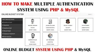 How to develop the functionality of login using PHP & MySQL | Online Budget System Part-4