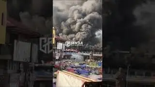 Kejetia Central Market on fire