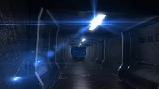 Green Screen Corridor Alien Spacecraft Space Stars HD - Footage PixelBoom