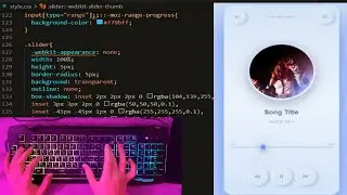 ASMR Programming - Coding Music Player - HTML CSS Only - No Talking