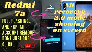 Redmi 7a full flashing and// frp//mi account remove done  by miracle thunder without auth free 2021