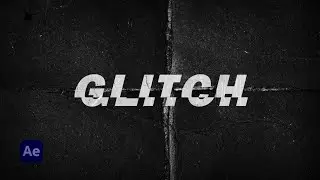 Simple GLITCHY TEXT effect tutorial in ADOBE AFTER EFFECTS CC