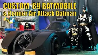 Custom '89 Batmobile & Kenner Air Attack Batman Repaint | City Dio Collab with @TheGalactic_Geek
