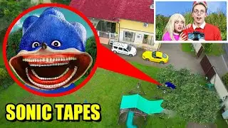 DRONE CATCHES SHIN SONIC NEAR OUR HOUSE !! *he gonna to eat us*