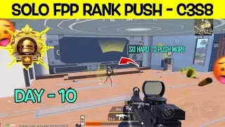 Day - 10 🇵🇰🔥 | SOLO FPP RANK PUSH C3S8 |PLATINUM / DIAMOND TO CONQUEROR IN SOLO FPP#solofpprankpush
