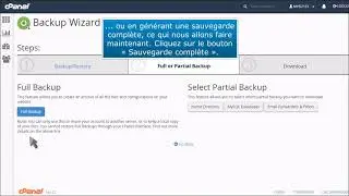 cPanel : comment sauvegarder votre site web