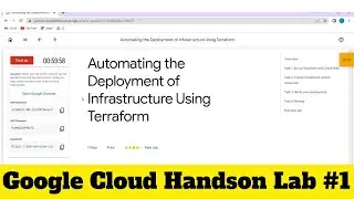 🔥 Google Cloud Handson #1 Automating the Deployment of Infrastructure Using Terraform | 