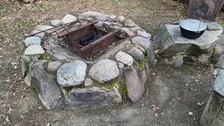Мангал из камня, очаг(кострище)из камня,чилаут 2021
