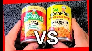 Chef Boyardee Throwback Recipe Pasta Ravioli Comparison and Review Taste Test