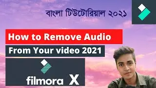 How to remove audio (voice) from video using filmora X 2021 easily