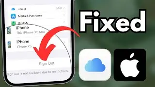 FIX Sign Out Not Available Due To Restrictions | Fix Apple ID Sign Out is Greyed Out