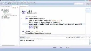 Read Excel data using xlrd Package in Selenium with Python