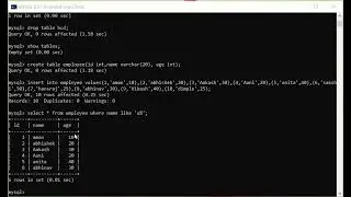 Implement various Operators of SQL- 6 (Practical)  #Operators  #SQL