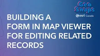 Building a Form in Map Viewer for Editing Related Records
