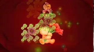 Футаж Цветочный салют  HD Footage Valentine Day