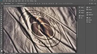 How to Create Wrinkled Style Logo Using PSD Mockup in Photoshop