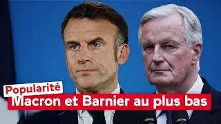 Popularité : Emmanuel Macron et Michel Barnier au plus bas