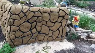Декоративный камень из цемента. Итог