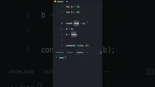SWAP 2 NUMBERS IN JAVASCRIPT COOL TRICK 🔥