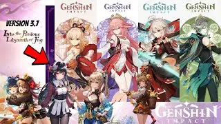 CONFIRMED!! Version 3.7 Phase 1 and 2 5 Star and 4 Star Characters.. Kazuha, Kirara | Genshin Impact
