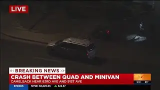 ATV rider in extremely critical after getting by minivan in Glendale