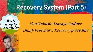 [DB87] Non volatile storage failure, Dump Procedure, Recovery procedure