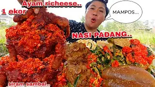 BAR -BAR ‼️ 1 EKOR AYAM RICHEESE SIRAM SAMBAL + NASI PADANG PORSI JUMBO