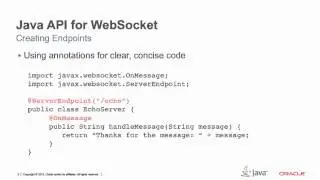 Java API for WebSocket 1 0