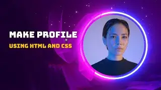 Make Profile Using HTML and CSS | html and Css projest | Projects for beginner
