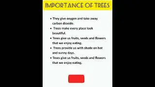 Essay on Trees/ 5 Lines on Trees