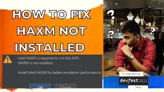 How To Fix HAXM Not Installed | Android Studio | VS Code 😲 #intel #developer #android #androidstudio