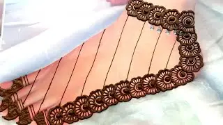 Easy bridal feet mehndi design | feet mehndi designs |pairon ki mehandi |mehndi design 2023