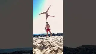 Beach-nastics 💦 I can’t stop listening to this song! Anyone else? 