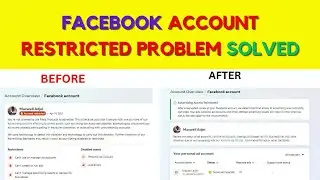 Facebook account restricted problem solved