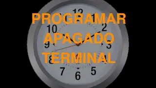 Programar apagado cuenta atrás desde terminal linux