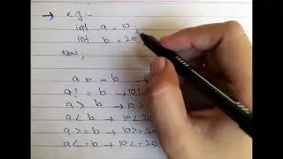 Comparison operator in C++ | Relational operators in C++ Programming Language