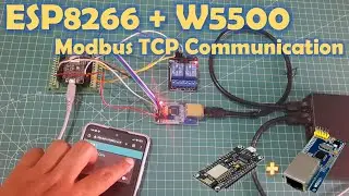 ESP8266 with W5500 Ethernet Shield for Modbus TCP Communication
