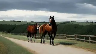 Horse Walking in Barn with Heavy Breathing Sound Effect 🐎🏚️ | No Copyright & Free for Editing