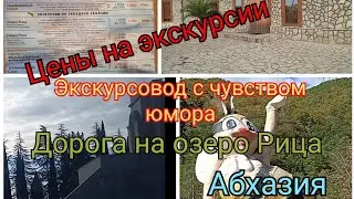 Что рассказывает экскурсовод. Экскурсия. Дорога на озеро Рица. Абхазия.