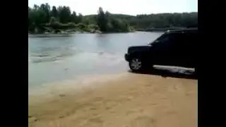 Тест драйв по воде Land Rover Discovery 3