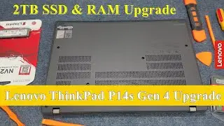 Lenovo ThinkPad P14s Gen 4 2TB NVMe SSD and Ram Upgrade | Disassembly