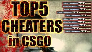 TOP 5 CHEATERS in COUNTER STRIKE:GLOBAL OFFENSIVE (CSGO)