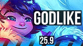 NUNU & WILLUMP vs VLADIMIR (MID) | 700+ games, Godlike | KR Master | 25.9